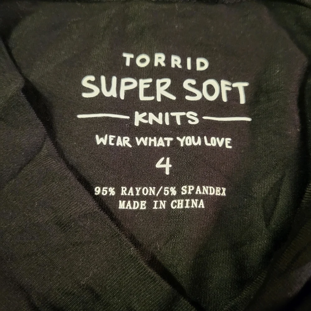 Torrid Super Soft Black Mock Midi Dress - Picture 13 of 13